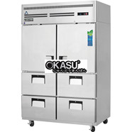 Tủ đông mát 6 cánh inox Everestref ESR2D4