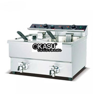 Bếp chiên nhúng điện 2 ngăn Kolner DF-12L-2