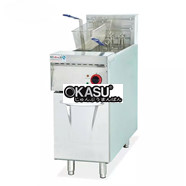 Bếp chiên nhúng điện 1 ngăn 2 rổ chiên Kolner DF-26