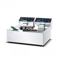 Bếp chiên nhúng điện 2 ngăn Kolner DF-6L-2