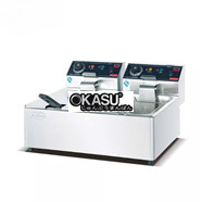 Bếp chiên nhúng điện 2 ngăn Kolner DF-8L-2