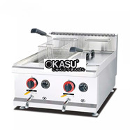 Bếp chiên nhúng dùng gas 2 ngăn Kolner GF-585