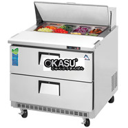 Bàn mát salad 2 tầng ngăn kéo Everestref EPBNSR2-D2