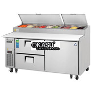 Bàn mát salad 3 ngăn Everestref EPPR2-D2