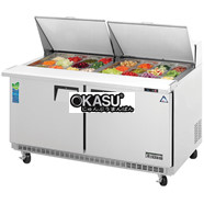 Bàn mát salad 2 ngăn Everestref EPBWR2