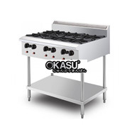 Bếp âu 6 họng có chân Berjaya OB6FS-17 