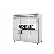 Tủ đông mát đứng 6 cánh inox Everest B190-6RRFS-E