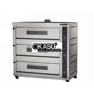 Lò nướng bánh 3 tầng dùng gas Berjaya BJY-G270-3PRM