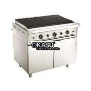 Bếp nướng than đá nhân tạo kết hợp chiên phẳng Msm CBHP-1000