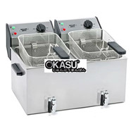 Bếp chiên nhúng đôi dùng điện có van xả Roller Grill FD 80 DR