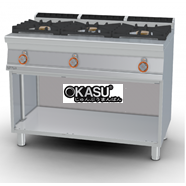 Bếp âu 3 đầu đốt dùng gas LOTUS PC3-712G