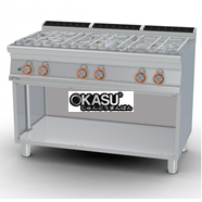 Bếp âu 6 đầu đốt dùng gas LOTUS PCA-712GP
