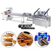 Máy làm bánh quy kẹp nhân tự động Loyal 