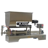 Máy chiết rót bơm piston 1 vòi (bồn chữ U có cánh khuấy) Kolner 