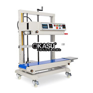 Máy hàn miệng túi đứng tích hợp máy in phun date Kolner KN-1300V