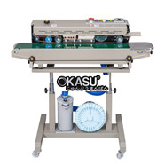 Máy hàn miệng túi liên tục Kolner KN-1000 (vỏ thép, máy bơm khí)