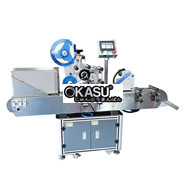 Máy dán nhãn chai, lọ, vật phẩm hình trục tròn theo phương nằm ngang Kolner KN-402