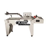 Máy cắt hàn kín màng co hình chữ L bán tự động Kolner KN-450 (dập tay thủ công)