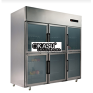 Tủ mát 6 cánh kính Saige VWR185G-6