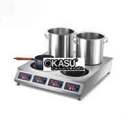 Bếp từ công nghiệp 4 vùng nấu (đặt bàn) INDUCOOK ID-BD4M3500W