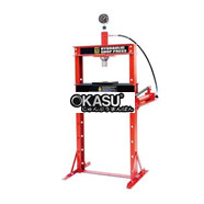 Máy ép thủy lực dùng khí nén có đồng hồ Kocu 12T TY12002