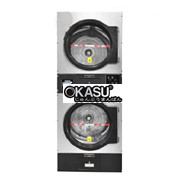 Máy sấy xếp chồng bỏ xu 15kg dùng gas Cleantech HG-300Rx2T