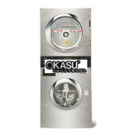 Máy giặt sấy chồng tầng bỏ xu 13kg dùng gas Cleantech SXTH-130FRT