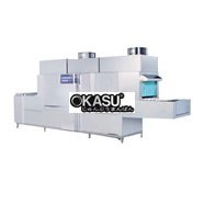Máy rửa khay bát chén công nghiệp băng tải dùng hơi PMFE-600S Prime