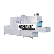 Máy rửa khay bát chén công nghiệp băng tải dùng hơi Prime PMFE-1200S Prime
