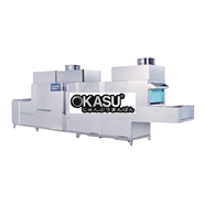 Máy rửa khay bát chén công nghiệp băng tải có sấy dùng hơi PMFE-1200SD Prime