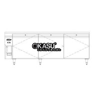 Bàn lạnh 3 cửa 2 chế độ Williams Emerald E3R(J) (điều khiển từ xa)