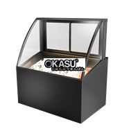 Tủ trưng bày kem kính cong Williams IC-U-1200-HG-C