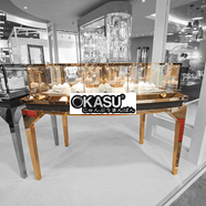 Tủ trưng bày bánh hình vòng cung 