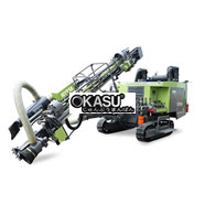 Máy diesel Crawler DTH khoan với máy nén tích hợp để thổi đá JC106A 