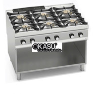 BẾP GA 6 BẾP KÈM TỦ SG9F6MPS