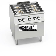 BẾP 4 BẾP VỚI LÒ NƯỚNG ĐIỆN 1/1 GN SG7F4+FE2