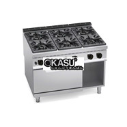 BẾP GAS 6 BẾP KÈM LÒ GAS 2/1 G9F6+FG  