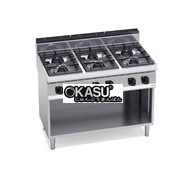 BẾP GAS 6 BẾP KÈM TỦ BẾP G7F6M / G7F6MP