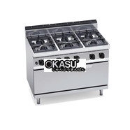 BẾP 6 LÒ VỚI LÒ NƯỚNG GAS LỚN G7F6+T / G7F6P+T
