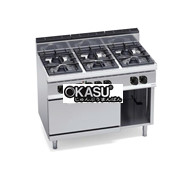 BẾP 6 LÒ VỚI LÒ NƯỚNG ĐIỆN 2/1 G7F6+FE