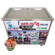 Máy làm kem cuộn chảo đôi 42cm Canaan