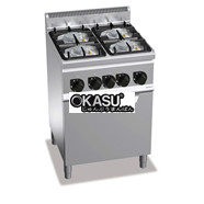 BẾP GAS 4 BẾP KÈM LÒ GAS 1/1 G6F4PW+FG1