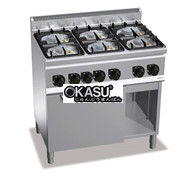 BẾP GAS 6 BẾP KÈM LÒ GAS 1/1 G6F6PW+FG1