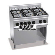 BẾP 6 LÒ VỚI LÒ NƯỚNG ĐIỆN 1/1 G6F6PW+FE1