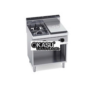 Mặt bếp liền khối + 2 bếp mở kèm tủ G7T4P2FM