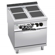 Bếp điện 4 mặt vuông + Lò nướng điện 2/1 E9PQ4+FE