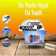 Xe làm kem lắc băng cốc có khay đựng kem CAK330