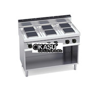 Bếp điện 6 mặt vuông kèm tủ E7PQ6M