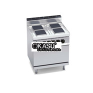 Bếp điện 4 mặt vuông với lò nướng điện 2/1 E7PQ4+FE 