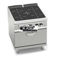 Bếp hồng ngoại 4 vùng nấu + Lò nướng điện 1/1 SE9P4P/VTR+FE2